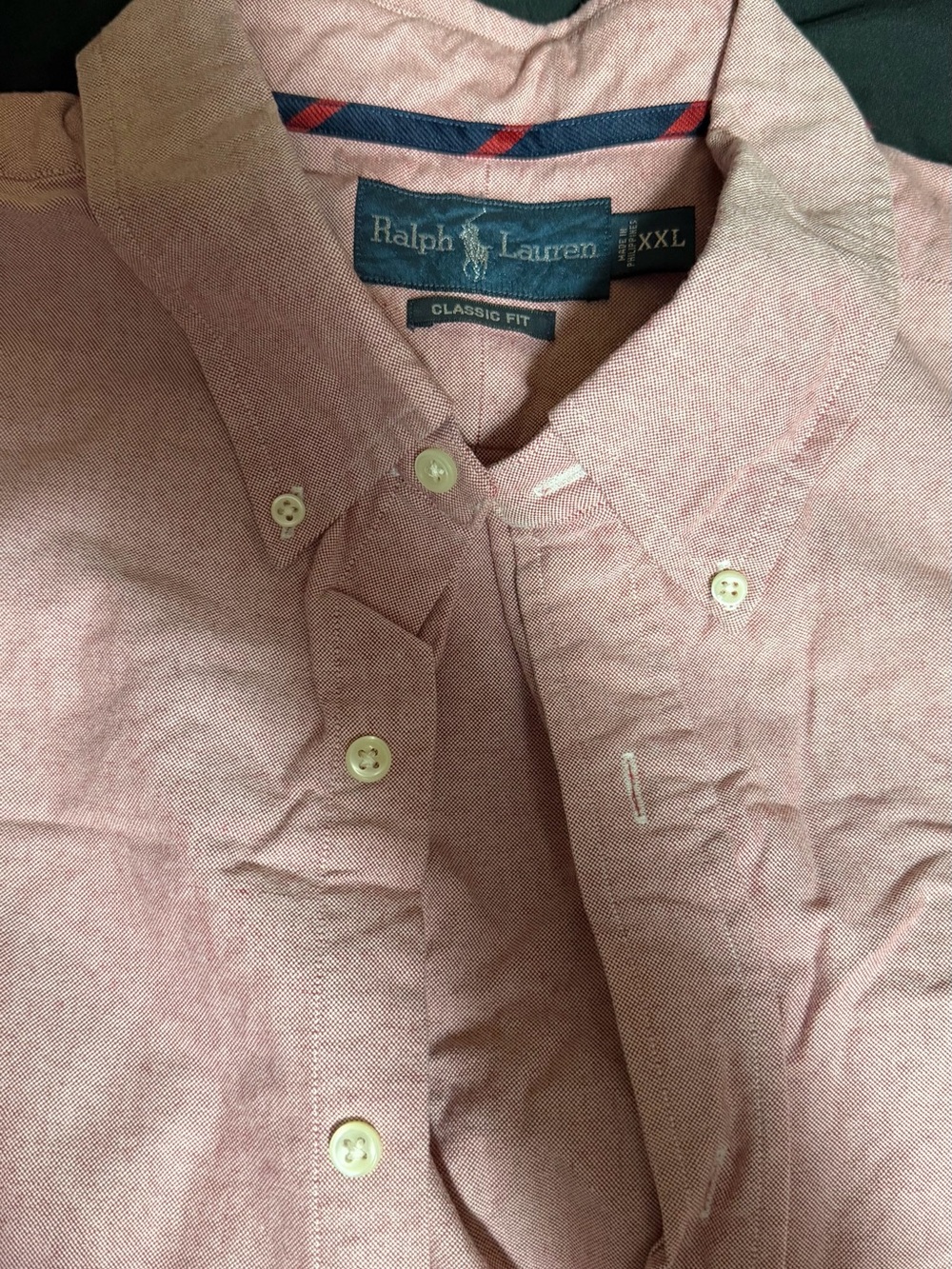 Ralph Lauren Button-Down Shirt in Heathered Pink